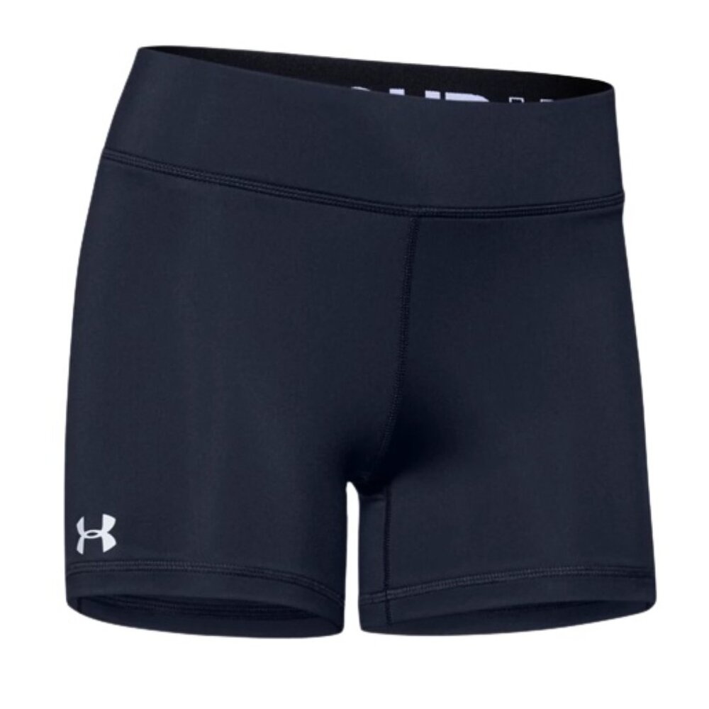 Women's Navy Under Armour Team Shorty 4 - Spandex Shorts - Volleyball Biker
